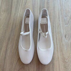 Dolce Vita Raeven Ballet Flats White Tulle Size 5.5